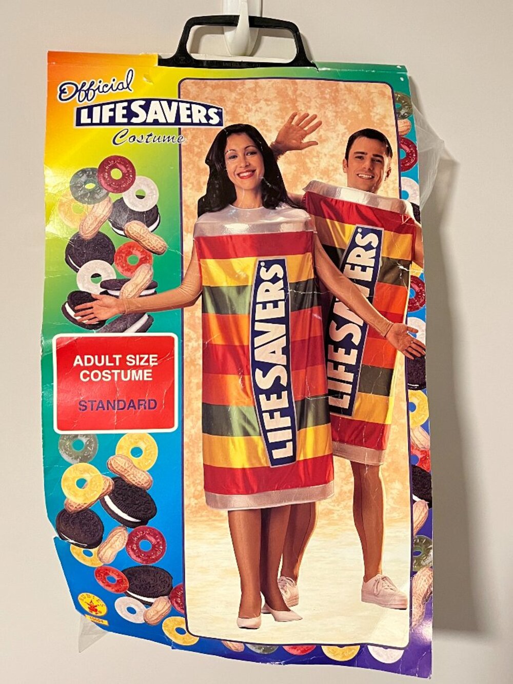 Lifesavers Candy Costume Adult OS Halloween Outfit Unisex 1990s Vintage Rare